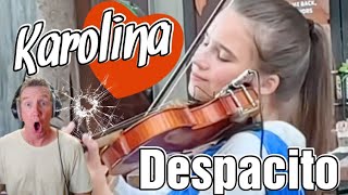 Karolina Protsenko  Despacito REACTION 🔥 [upl. by Aytac]