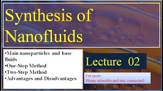 Lec 2 How to synthesis NanofluidsOne step and two step methodsAdvantages and disadvantages Hindi [upl. by Asen]