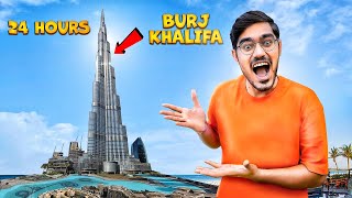 24 Hours in Burj Khalifa Challenge🔥 24 घंटे इस से बाहर नहीं निकल सकते [upl. by Peppy]