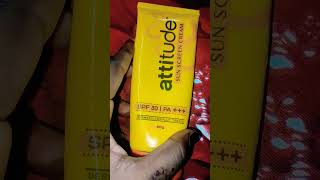 Attitude 🌞 suncreen cream reviews 🕵️‍♀️ in Hindi sunscreen [upl. by Ennovoj]