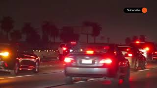 MultiCar Freeway Crash RAW FOOTAGE  Los Angeles [upl. by Ardiek]