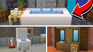 10 Easy Bathroom Build Hacks in Minecraft [upl. by Sitrik288]