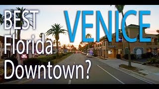 Venice Florida A Driving Tour of the Beautiful Downtown and Beach [upl. by Grussing]