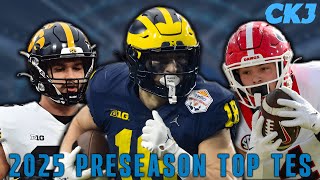 Preseason Top 10 Tight Ends In The 2025 NFL Draft [upl. by Ardnasxela]