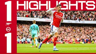 HIGHLIGHTS  Arsenal vs Brighton amp Hove Albion 11  Havertz  Premier League [upl. by Yaras]