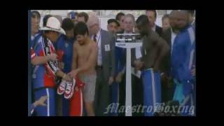 Manny Pacquiao vs Joshua Clottey  FULL WEIGHIN [upl. by Klina886]