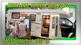 2023 Dethleffs T 7057 EB Interior And Exterior Walkaround Dusseldorf Caravan Salon 2022 [upl. by Ahsined]