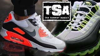 NIKE AIR MAX 247 NEON VS OG INFARED 90 SNEAKER BATTLE  DJ DELZ PICKONE EP2 [upl. by Yenhoj]