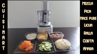 Así funciona el PROCESADOR DE ALIMENTOS Cuisinart elemental para 8 TAZAS  Reseña modelo PF8SVP1 😜 [upl. by Shaina]