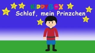 Schlafe mein Prinzchen  Kinderlieder zum Mitsingen  KIDDYBOXTV [upl. by Ilram]