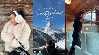 SWITZERLAND VLOG PT 2 long lunching in Zermatt and visiting the famous quotbillionaire townquot Gstaad [upl. by Yerahcaz]