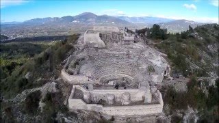 Tempio e Teatro di Pietravairano Caserta  Riprese aeree da drone [upl. by Llenal]