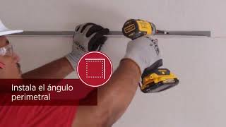 Tutorial de instalación de plafón reticular USG y suspensión DONN [upl. by Lleira]