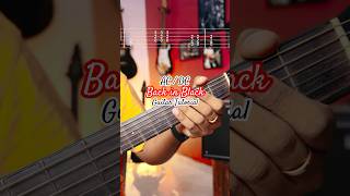 ACDCBack in Black Guitar Tutorial  Guitar lesson backinblack guitarlesson shorts [upl. by Ennahgem]