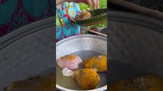 Wilderness Feast Chicken Perfection ASMR cooking in nature chickenfry asmrcooking [upl. by Bakemeier]