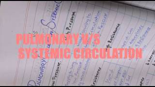 DIFFERENCE BETWEEN PULMONARY AND SYSTEMIC CIRCULATION  PHYSIOLOGY  Easy flowchart [upl. by Rj]