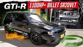 AKINS NISSAN GTiR  SR20VET BILLET ENGINE BUILD  DYNO RESULTS  1100HP [upl. by Nissa]