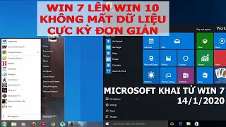 2019 Microsoft Khai Tử Win 7  Cách Upgrade Win 7 lên Win 10 quá đơn giản Không mất dữ liệu  VKT [upl. by Aennil]