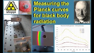 experimental determination of Plancks law for black body radiation  Plancksches Strahlungsgesetz [upl. by Nalehp27]