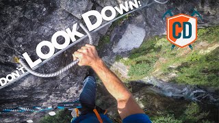 Chamonixs Most EXTREME Via Ferrata  Climbing Daily Ep1485 [upl. by Aihsal]