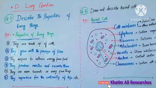 Cellular organization Long Questions  Cellular organization Long Questions in pashto  class 6th [upl. by Nylsaj]