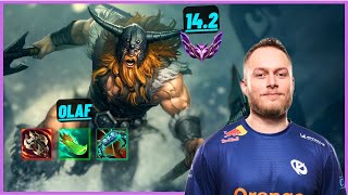 KC CABOCHARD OLAF VS UDYR TOP  EUW MASTER  PATCH 142 [upl. by Salamone477]