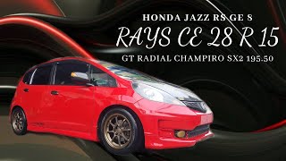 RAYS CE28 R 15 738 for HONDA JAZZ GE8  SX2 19550 ce28 jazzge8 hondajazz rays gtradial sx2 [upl. by Mharba405]