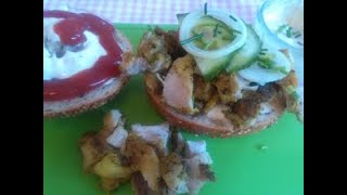 Döner Fleisch selber machen Sehr einfachschnell Turkish Döner meat selfmade Döner Burger [upl. by Olinde471]