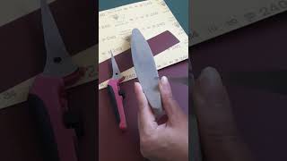 How to Sharpen Scissors with Stone [upl. by Ellegna]