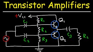 Transistor Amplifiers  Class A AB B amp C Circuits [upl. by Yreneh794]