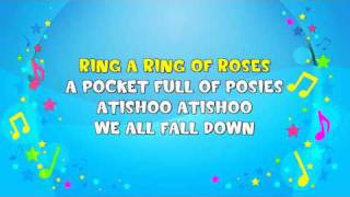 Ring A Ring A Roses  Sing A Long  Nursery Rhyme  KiddieOK [upl. by Yci]