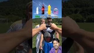 🅰️🧪20 KG KETTLEBELL CHALLENG💪challenge funny viralvideo shortvideos family [upl. by Blunt]