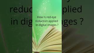 How is redeye reduction applied in digital images  shorts [upl. by Kyne536]