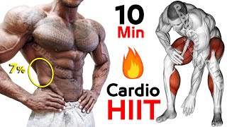 Cardio workout at home  hiit workout 🔥 10 Minutes  Fat burn [upl. by Onitsuj]