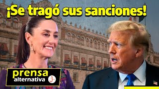 Trump dio marcha atrás a las posibles sanciones a Sheinbaum [upl. by Guidotti375]