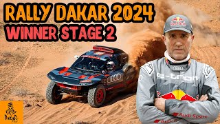 Stage 2 Results Dakar Rally 2024  Cars Stéphane Peterhansel Wins Stage 2 [upl. by Campball316]