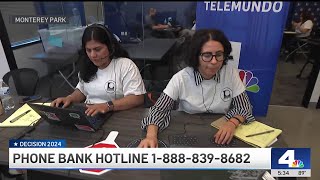 NBC4 Telemundo 52 host phone bank [upl. by Amian]