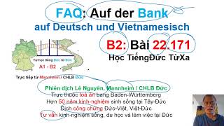 B2 22171  FAQ  Auf der Bank [upl. by Gawen]