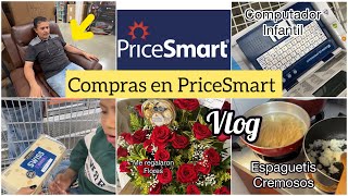 Compras en PRICESMART me regalaron flores 🌺 RECETA de espaguetis cremosos 😋 [upl. by Oinesra]