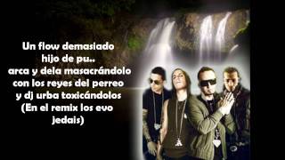 Camuflaje Official Remix LetraLyrics  Alexis y fido Ft Arcangel amp De La Ghetto [upl. by Kopans]