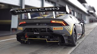 Lambo Huracan SuperTrofeo SCREAMING V10 Sounds  First Gen vs EVO vs EVO2  StartUp Exhaust Flames [upl. by Razec]