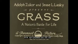 1925 ETHNOGRAPHIC DOCUMENTARY FILM quot GRASS quot MIGRATION OF BAKHTIARI TRIBE OF PERSIA  IRAN XD13934 [upl. by Justin]