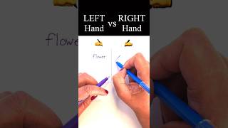 LEFT Hand vs RIGHT Handwriting English Words on Youtube Short Video  short handwriting cursive [upl. by Armyn352]