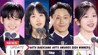 60th Baeksang Arts Awards 2024 Winners Full List [upl. by Babby]