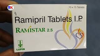 Ramistar 25 Tablet  Ramipril Tablet  Ramistar 25mg Tablet Uses Benefits Dosage Review in Hindi [upl. by Jordans]