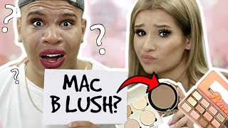 BOYFRIEND GUESSES MAKEUP PRODUCT NAMES LOL Name it OR Wear it MAKEUP CHALLENGE [upl. by Yanehs271]