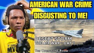 British caribbean guy react to Desert Storm  The Air War Day 1  Animated reaction [upl. by Fanchet395]