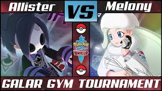 ALLISTER vs MELONY Pokémon SwordShield  Galar Gym Leader Tournament Semifinal [upl. by Brenda]