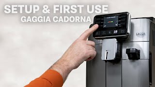 How To Initial Setup amp First Use of Gaggia Cadorna Espresso Machines [upl. by Winou]