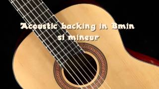 Acoustic guitar backing track in Bmin [upl. by Shepp]